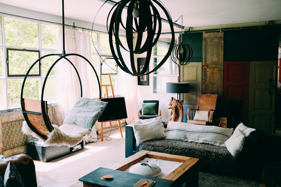 How to decorate a living room that opens straight into a kitchen